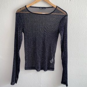 Sparkly Mesh Tee